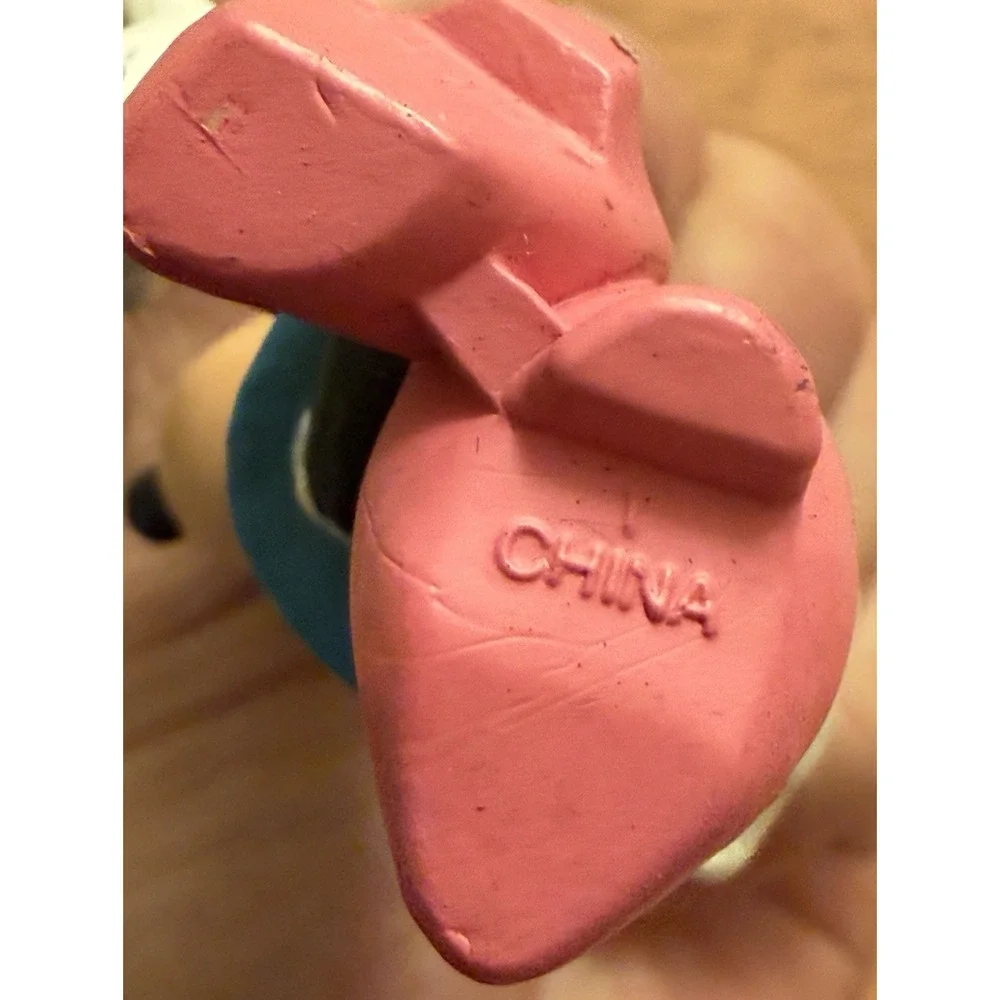 Vintage Disney Minnie Mouse‎ pink heel Blue Dress toy figure